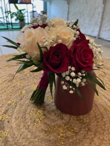 Bouquet rouge & blanc