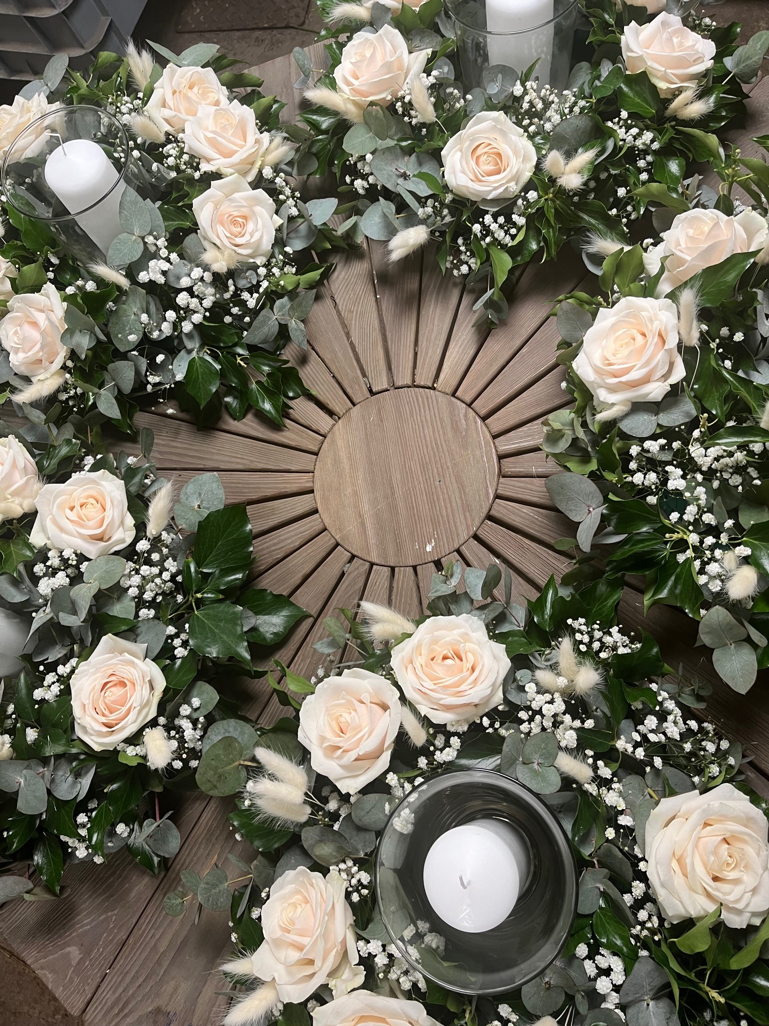 Centres table bougie